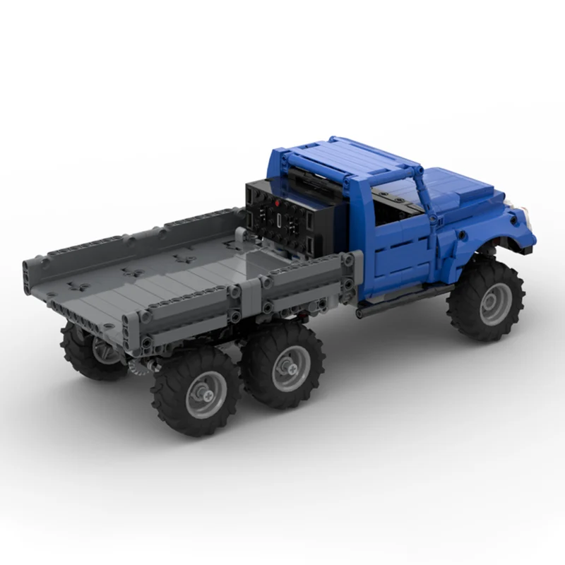 Model samochodu miejskiego MOC Klocki konstrukcyjne 130 terenowy samochód dostawczy Modułowa technologia Prezenty Świąteczne Zestaw do składania Zabawki dla dzieci