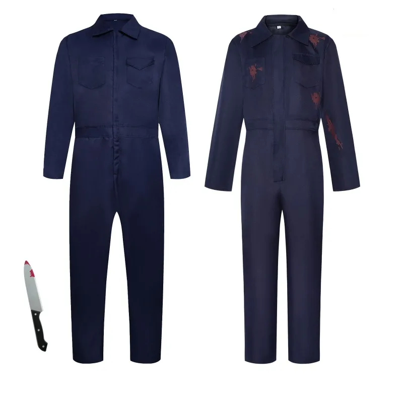 

Halloween Horror Movie Cosplay Costume Coverall Killer Role Play Horror Theme Party Outfit Halloween Night Must-Have