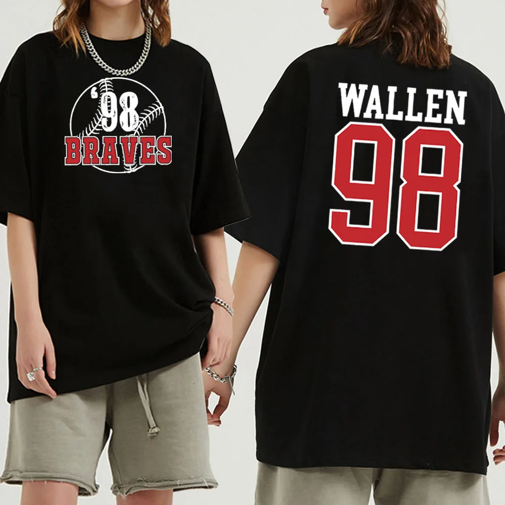 

98 Braves Shirt Wallen One Thing At A Time Album Shirt Wallen 98 Shirt Gift for Wallen Fan Unisex Pullover Tops Streetwear