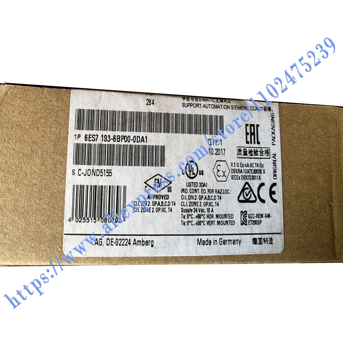 

6ES7193-6BP00-0DA1 6ES7193-6BP40-0BA1 6ES7193-6BP00-0BA1 Basic unit Brand New Oiginal. One Year Warranty, Fast Shipping.