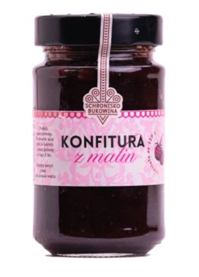Konfitura z malin 250g - Schronisko Bukowina