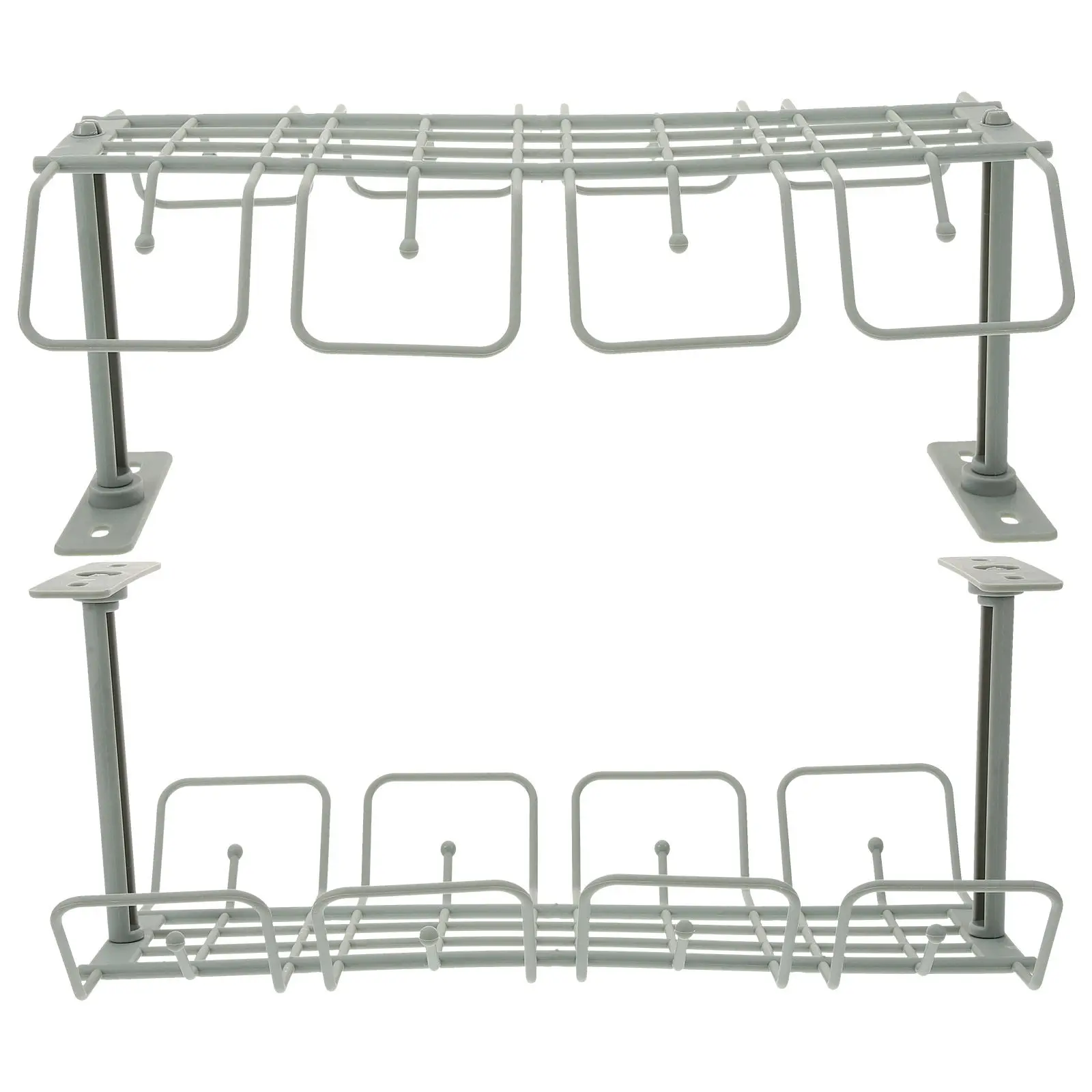 

2Pcs Desk Cable Organizer Under Desk Cable Management Tray Hanging Basket Design for Power Strips Cables Wires Cord