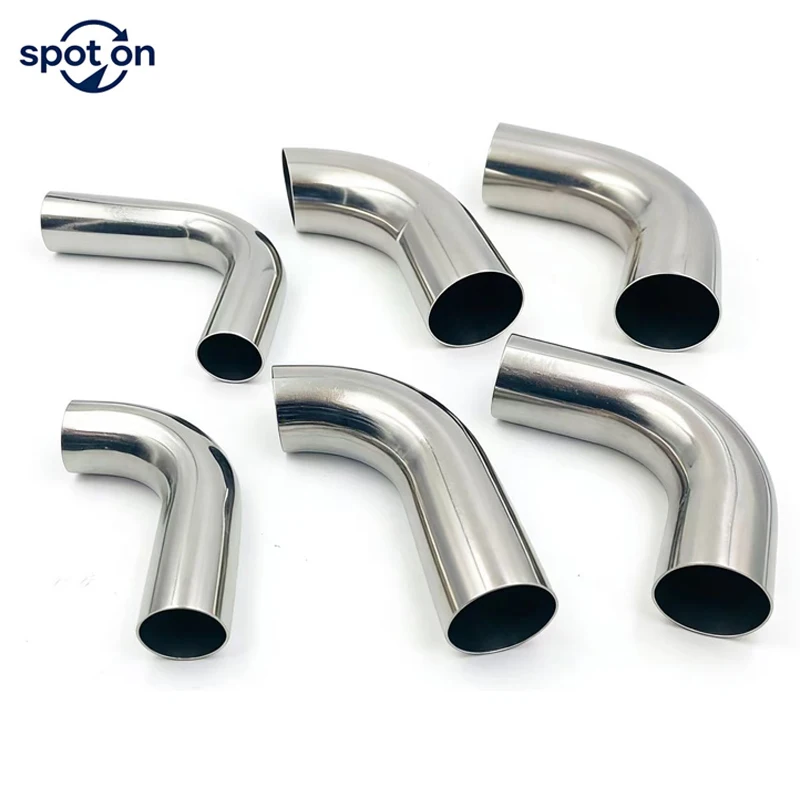 Outer Diameter 12.7/16/19/25/32/38/45/51/57/63mm 304/316 Stainless Sanitary 90 Degree Elbow Lengthen Welding Pipe Fitting
