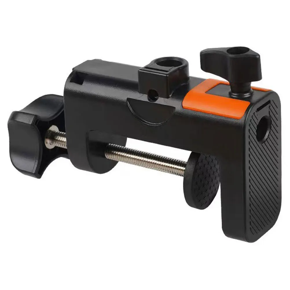 

Microphone Stand Base Clip Desktop Work Clamp Heavy C-clamp Duty Table Mounting Metal Iron Bounce for