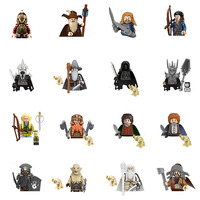 Lord Ring Model Elves Orcs Army Gandalf Dwarf Rohan Knight Game Thrones Action Figure Building Blocks Kids Toys Gift