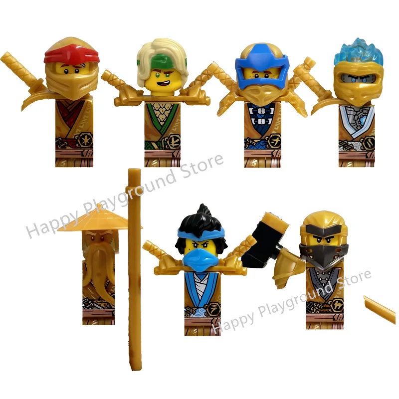 

Anime Cartoon TV 10th Anniversary Ninja Toy Master Kai Jay Cole Zane Lloyd Sensei Wu Nya Building Blocks Children Birthday Gifts