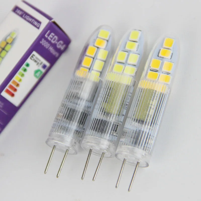 

G4 -2835-16D 3W LED Bulb AC 220V Bi-Pin Light Bulb,Change Three Color, No Flicker,Landscape Chandelier Under Cabinet Lighting