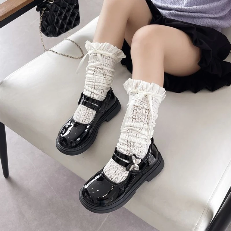 

Кожаные туфли Мэри Джейн на мягкой подошве для девочек, школьная дизайнерская удобная детская модная обувь принцессы