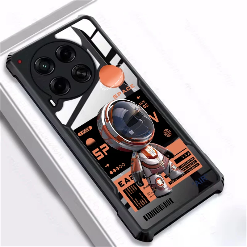 For Tecno Camon 30 4G 5G 20 Pro 4G 5G 20s Pro 18P 17 Pro 16 Pro 16SE 16 Premier Shock Fall Prevention Transparent Case No.3