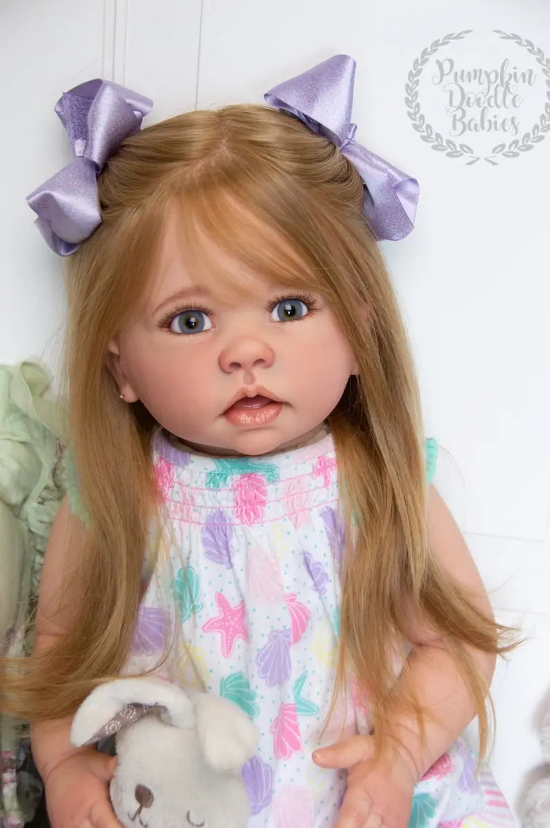 

Эксклюзивная кукла-реборн DLS, 30 дюймов, с окрашенным лицом Tippi Baby, очаровательная девочка, 2 варианта прически.