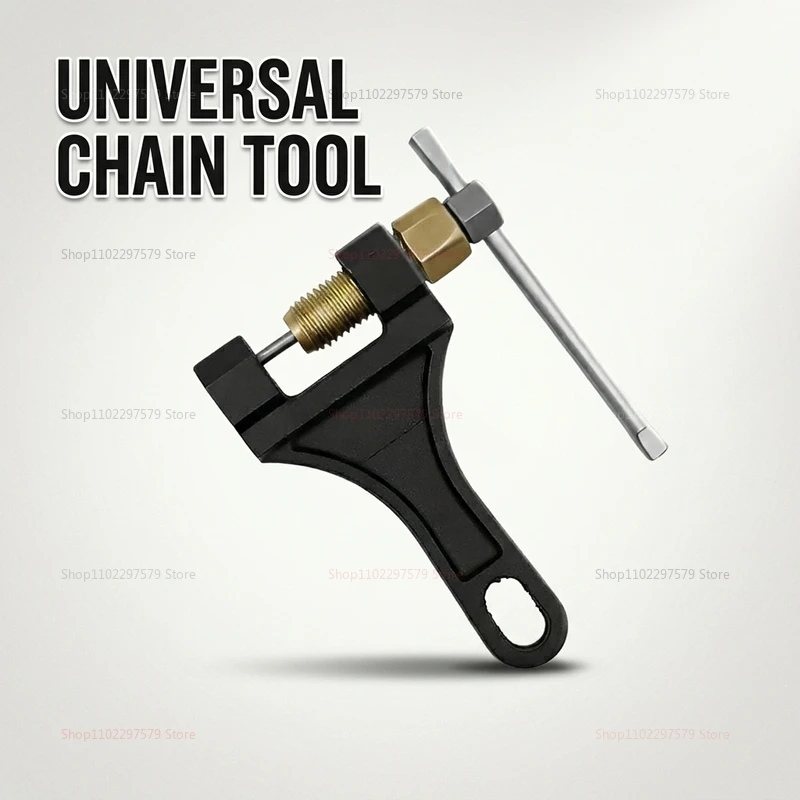 

Professional Motorcycle Chain Breaker Tool Chain Link Remover Separator Riveting Tool for 420 530 Chains Repair and Maintenance