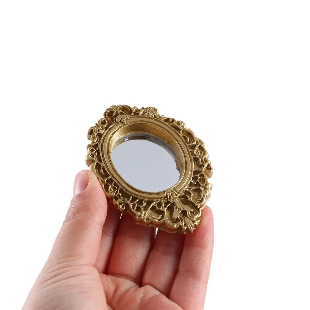 European Frame 1/12 Tiny Victorian Elegant Ornament Furniture Miniature Dollhouse Mirror view 3