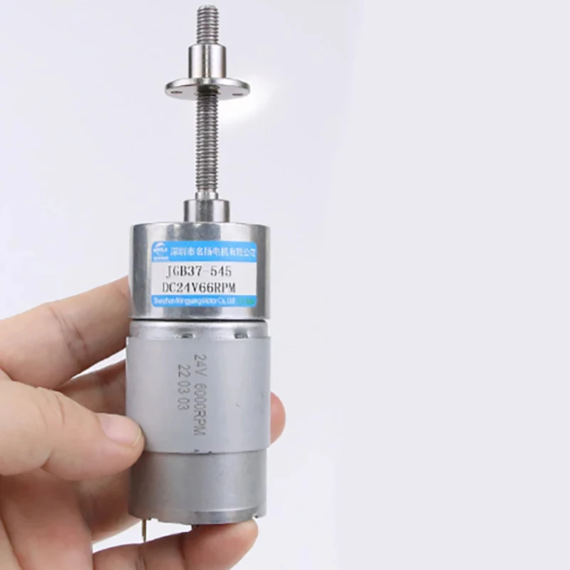 JGB37-545 M6 DC Gear Motor 12V 24V Moteur à arbre à vis 37mm Régulation de vitesse Can CW CCW Couple élevé Moteur à basse vitesse