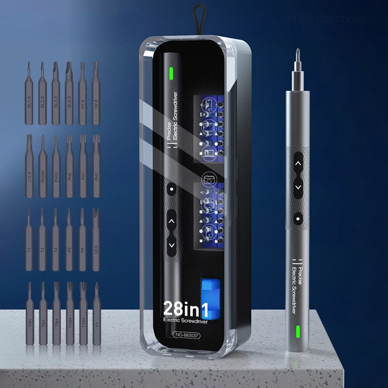 Imagem -02 - Xiaomi Precision Electric Screwdriver Grupo Chave de Fenda de Alimentação sem Fio com Luz Led Carregamento Rápido tipo c