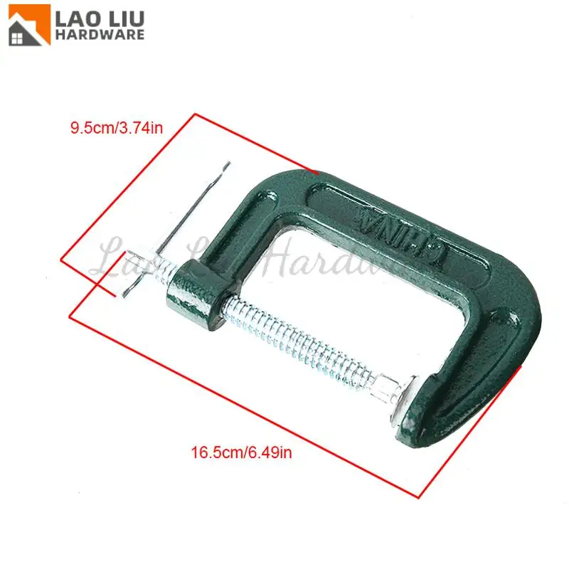 G-vormige clip Mini C-armatuur met verschuifbaar T-vormig handvat, geschikt voor houtbewerking, lassen, metalen werkstukken en houtbewerking