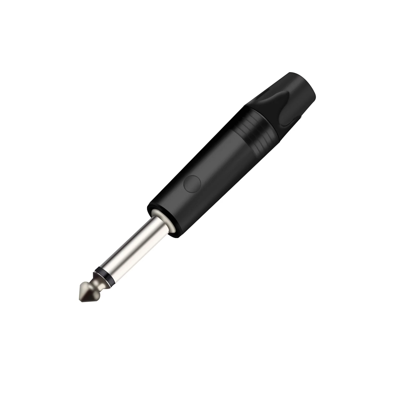 10pcs 6.35/6.5mm1/4 inch Mono Plug,Solder Type DIY Audio Connector,Nickel-Plated Quarter Inch Jack for Guitar Instrument Cable