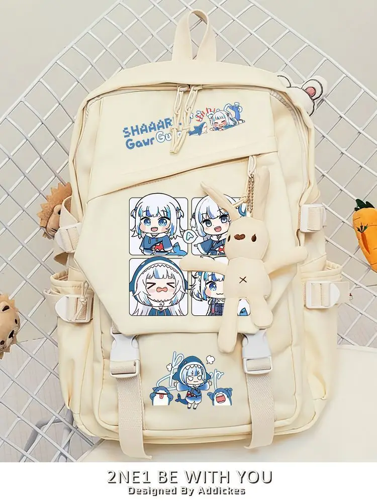 

Shark Girl Gawa Gurra Merchandise Hololive 2D Virtual Streamer Backpack For Women