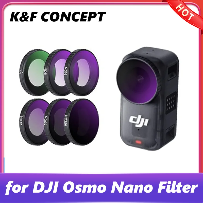 

K&F CONCEPT-фильтр для комплекта фильтров DJI Osmo Nano ND затемняющее зеркало CPL поляризационный черный мягкий фильтр аксессуары для экшн-камеры