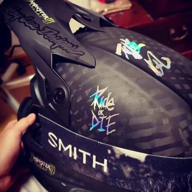 1 قطعة ملصقات إطار الدراجة ركوب أو يموت أنبوب علوي الشارات دراجة جسم السيارة نافذة الوفير الديكور اكسسوارات السيارات دراجة نارية