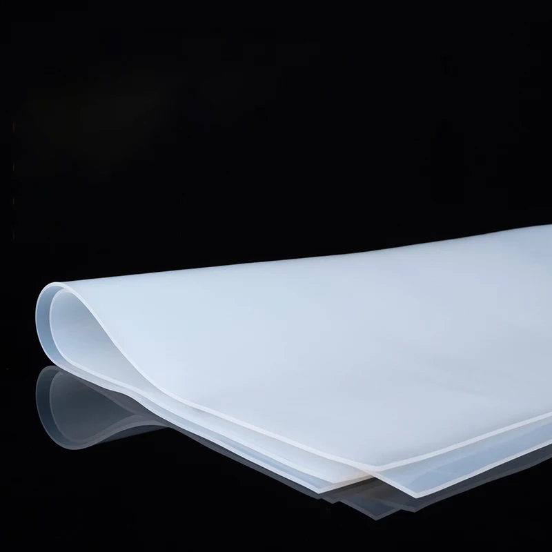 Translucent silicone rubber sheet, white silicone gasket 0.5-20mm, odorless, high-temperature resistant silicone film