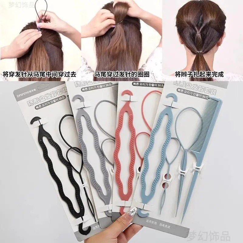 

New Magic Hair Styling Tools DIY Hair Braiding AccessoriesTwist Bun Barrettes Hair Clips Women Hairdressing Для Волос 2/4pcs