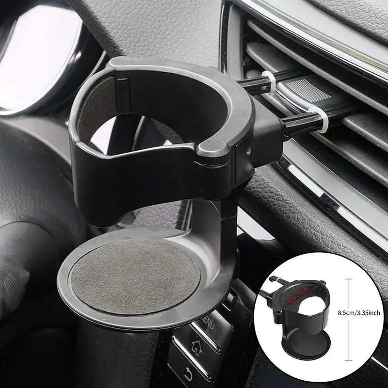 Soporte portátil para botella de agua de coche, soporte ligero multifuncional para salida de aire acondicionado, portavasos, Cenicero, soporte fijo