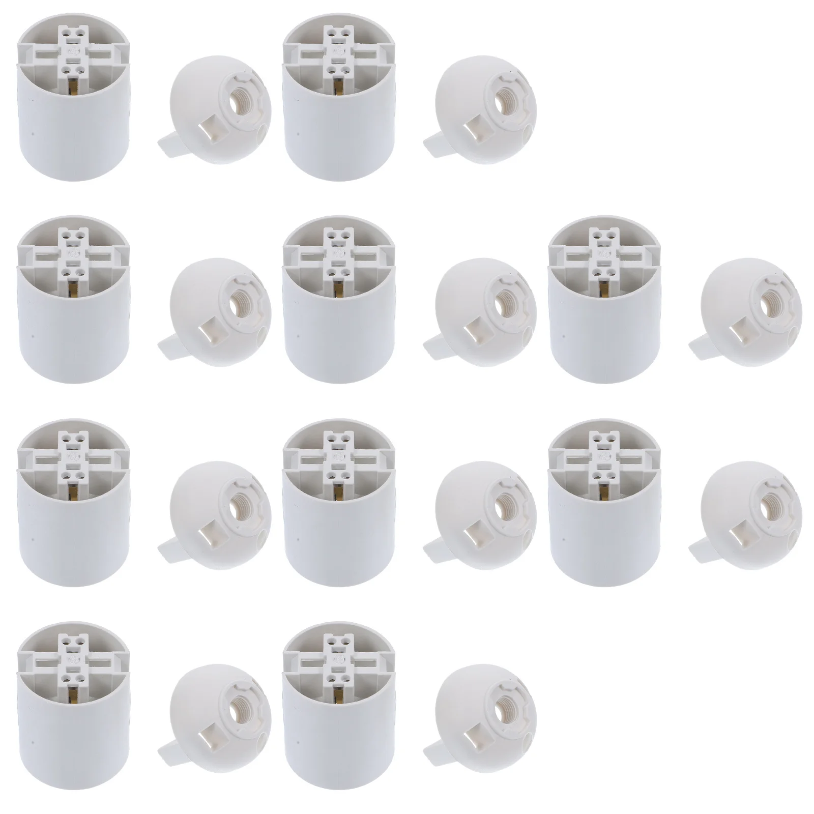 

10Pcs LED Light Socket Lamp Holders E26 E27 Replacement Bulb Sockets for DIY Lighting Projects Home Office Restaurant