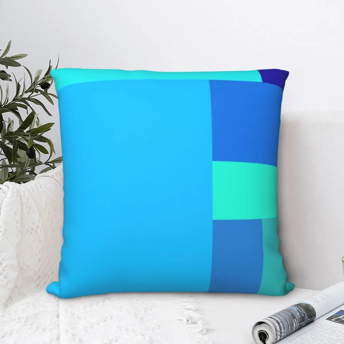 

Minimalist Geometrical Design Square Pillowcase Polyester Pillow Cover Velvet Cushion Decor Comfort Throw Pillow For Home Sofa