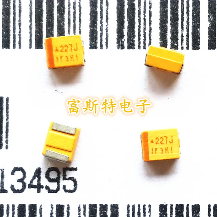 500PCS/LOT Chip Tantalum Capacitors 227J 6.3V 220UF B Type 3528/1210 Polarity Tantalum Capacitors