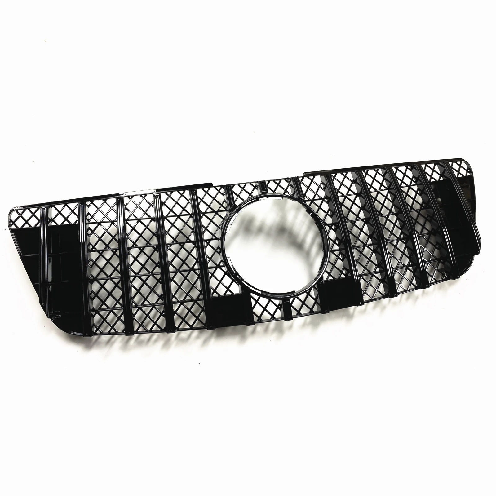 For Mercedes-Benz ML Class W164 ML320 ML350 ML550 2009-2012 GT Style Bumper Hood Upper Mesh Grid Front Grille Racing Grill