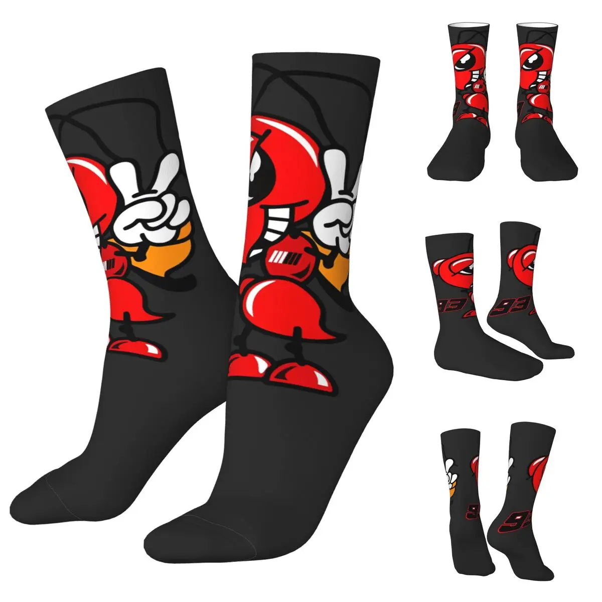 The Amazing Spaniard Racer Marquez 93 Men Women Socks,Windproof Beautiful printing Suitable for all seasons Dressing Gifts