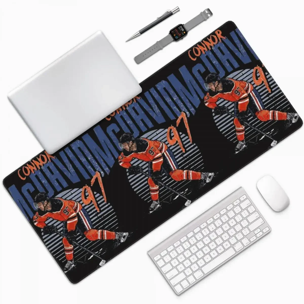 

Connor McDavid 97 для Edmonton Oilers Fans, большой коврик для мыши, коврик для компьютерной клавиатуры, коврик для мыши, геймерский ПК, коврик для ноутбука, офисный настольный коврик