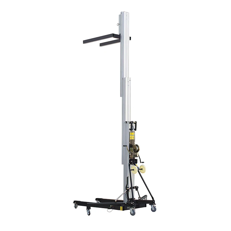 Aluminum Vertical Lift Platform Single Mast 150kg Aerial Work Platform 6m 8m for Indoor Maintenance Repair Construction Projects