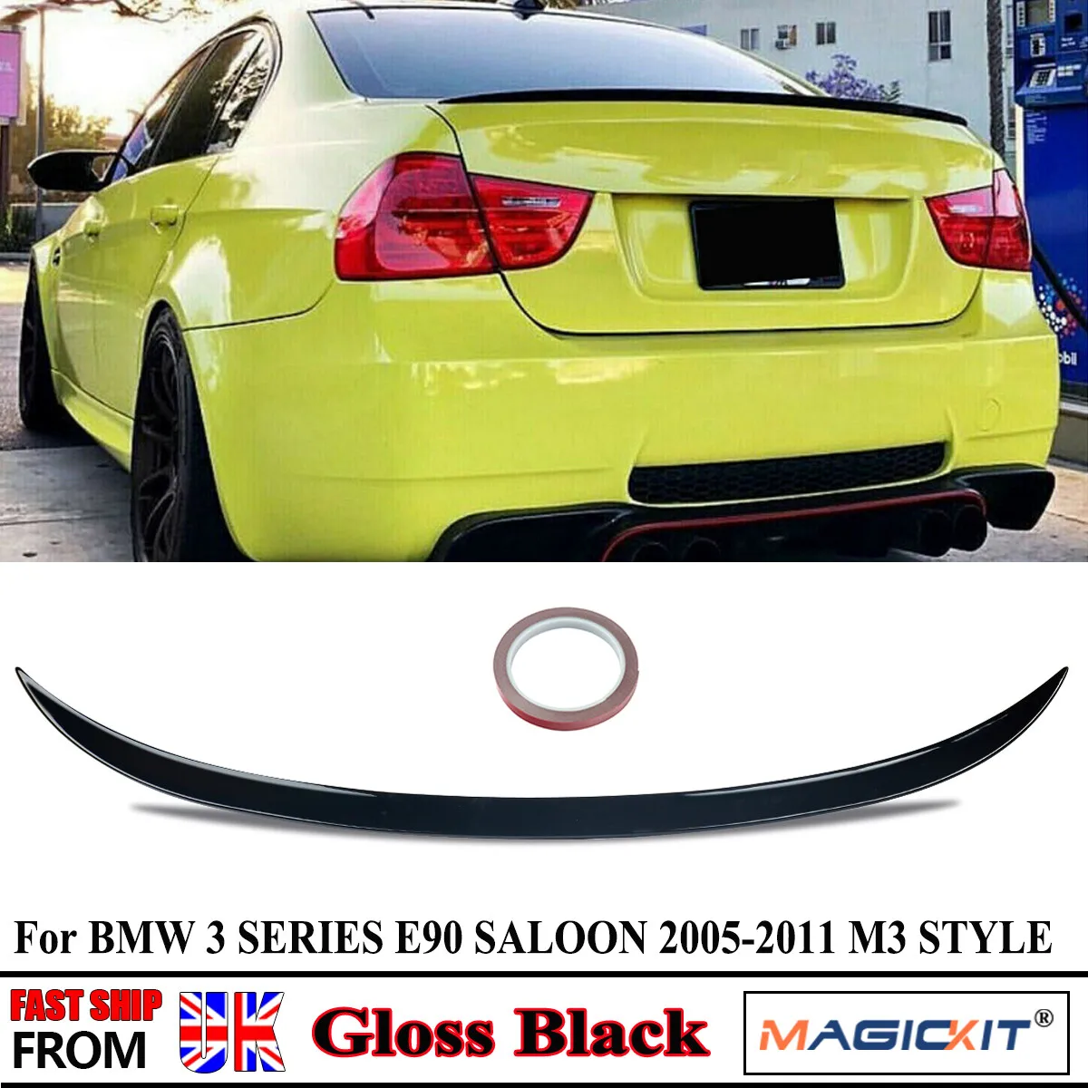 

Rear Spoiler Wing For BMW 3 Series E90 Saloon 4 Door 316d 318d 320d Trunk Lip Tail Trunk Spoiler 2005 2006 2007 2008 2009-2011