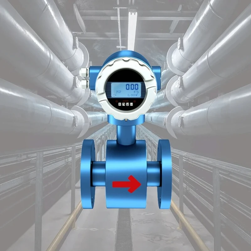 

DC24V Pulse Sewage Flowmeter 0.5% Accuracy SS304 Liquid Water Electromagnetic Meters Digital LCD Display Water Oil Medium OEM