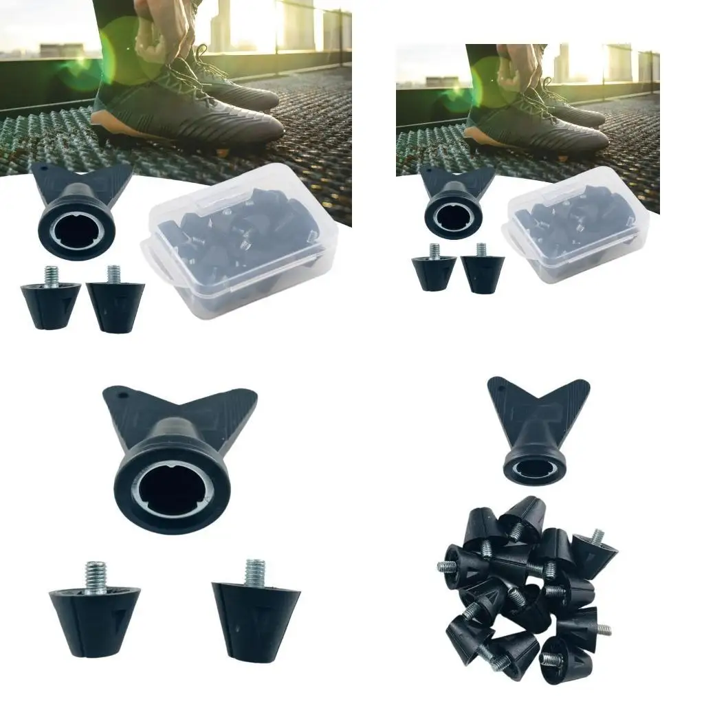 

R6FE 12Pcs Plastic Replacements Studs, Replacement Boot Studs Football Soccer Studs