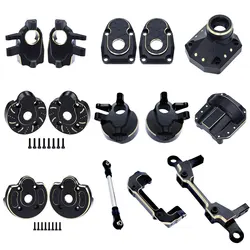 Black Brass Portal Cover Steering Knuckles Diff Covers Weights For Axial Capra 4WS SCX10 III AR45P Vanquish F9 SuperShafty CP44