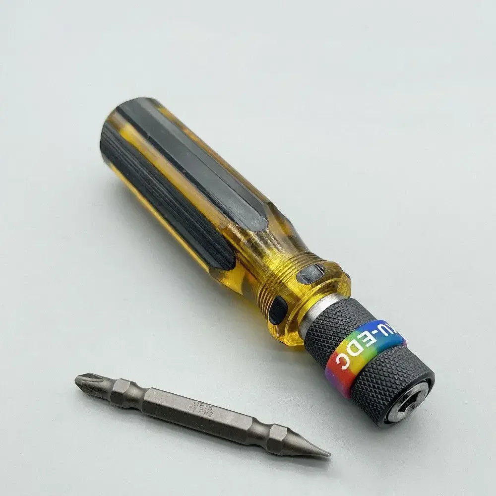 Double Head Screwdriver 6.35mm Double Head Precision Screwdrivers Slotted Phillips Wrench 1/4'' Batch Head Handle Hand Tool
