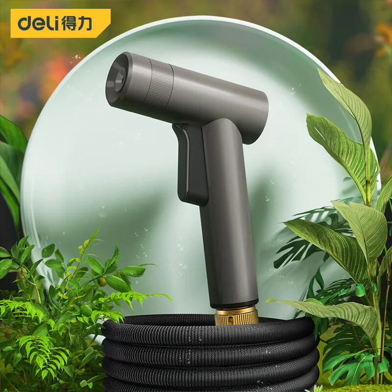 Deli Car Wash High Pressure Water Gun Spray Nozzle Car Washers For Auto Home Garden Portable Washer Car Cleaning Accessories