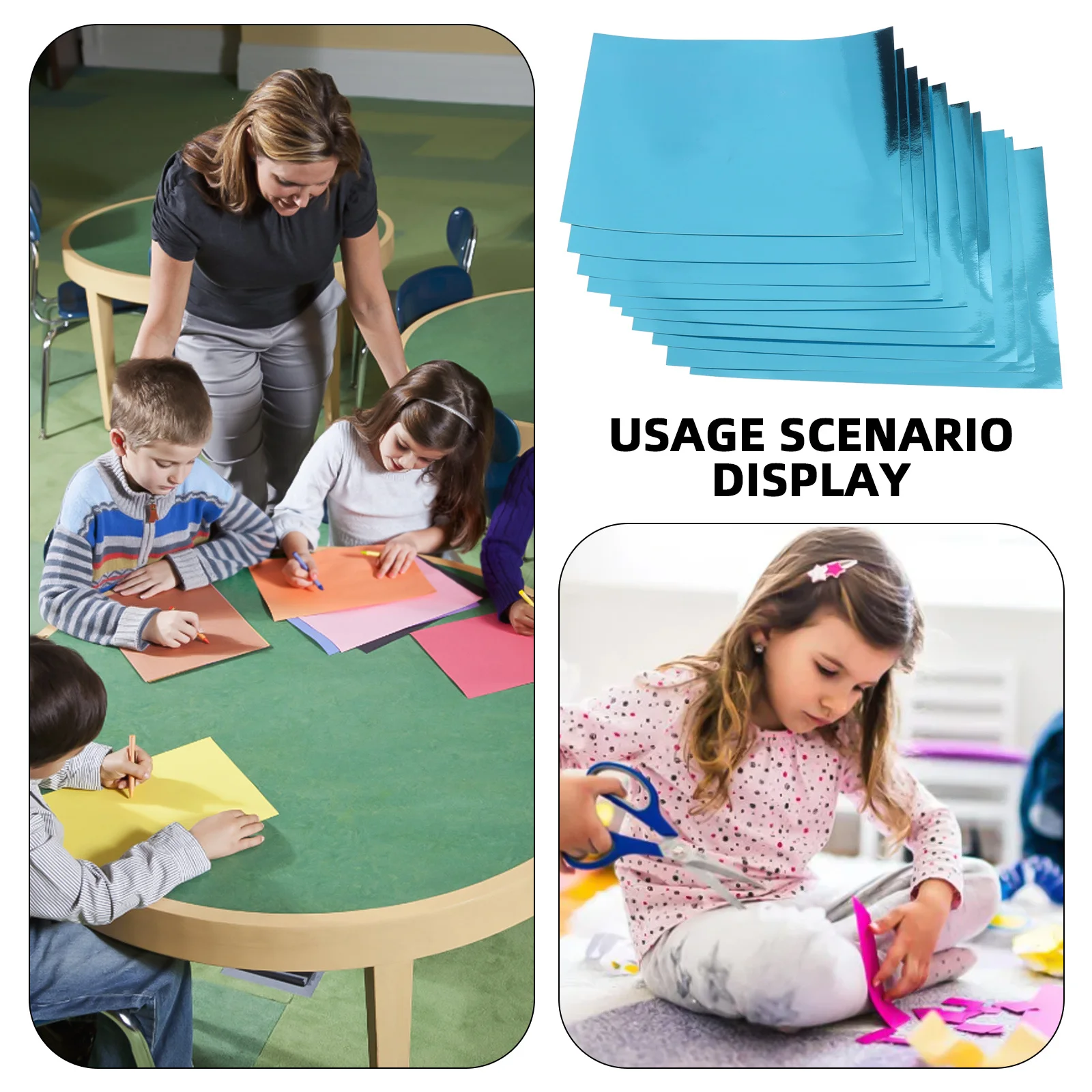 A4 مرآة معدنية البطاقات لامع ورقة ورقة DIY بها بنفسك الحرف الفن سكرابوكينغ دعوات الزفاف الزخرفية