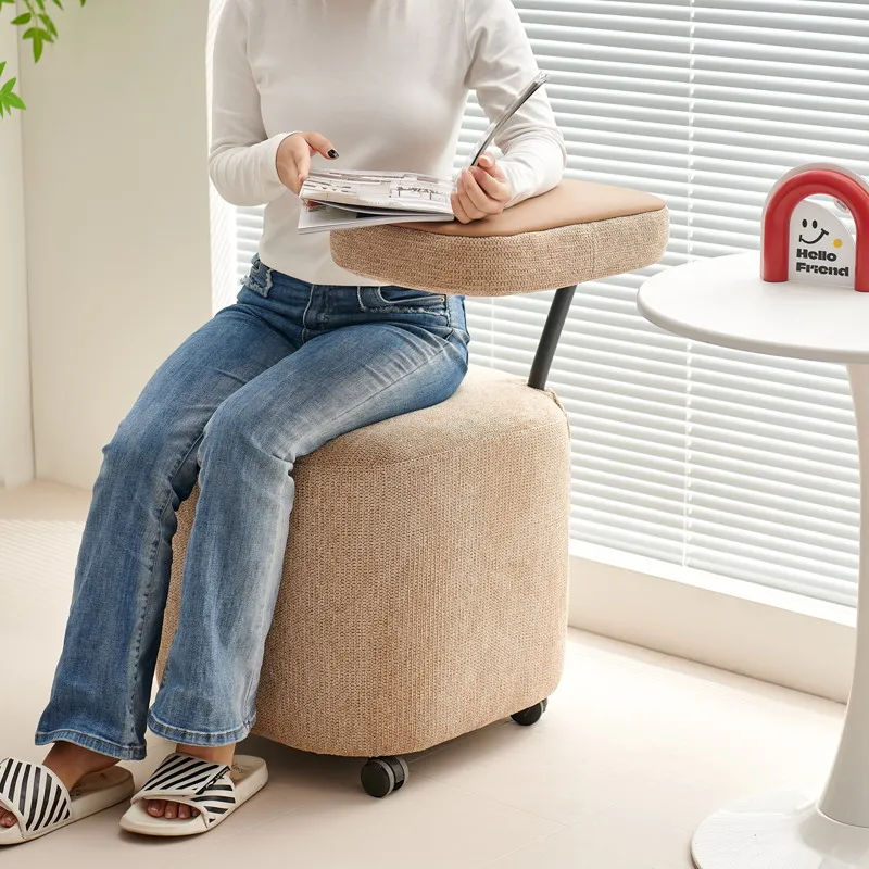 

luxurious simple makeup stool home living room leisure chair beauty reception foot pad Dressing stool lightweight
