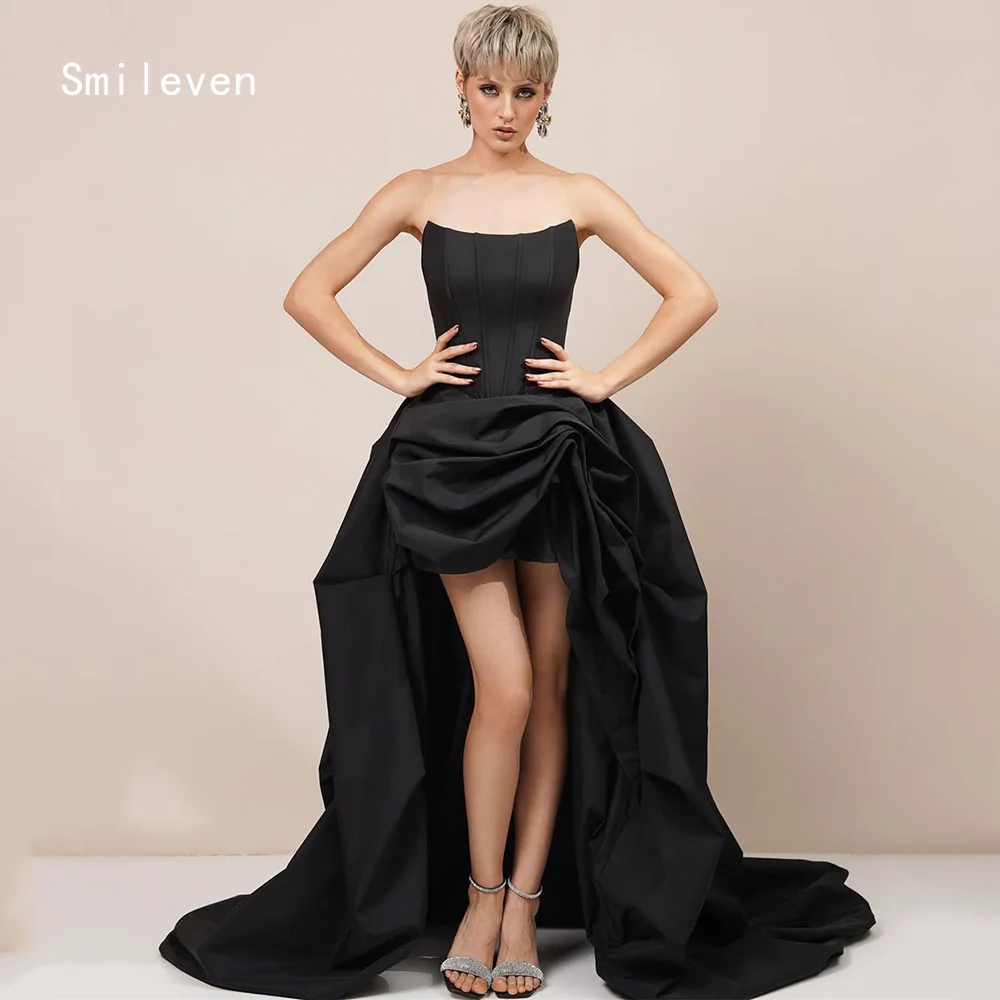 

Smileven Luxury Noval A Line Evening Dress Strapless Elegant Formal Prom Dresses Beading Corset Party Gowns Customized 2026