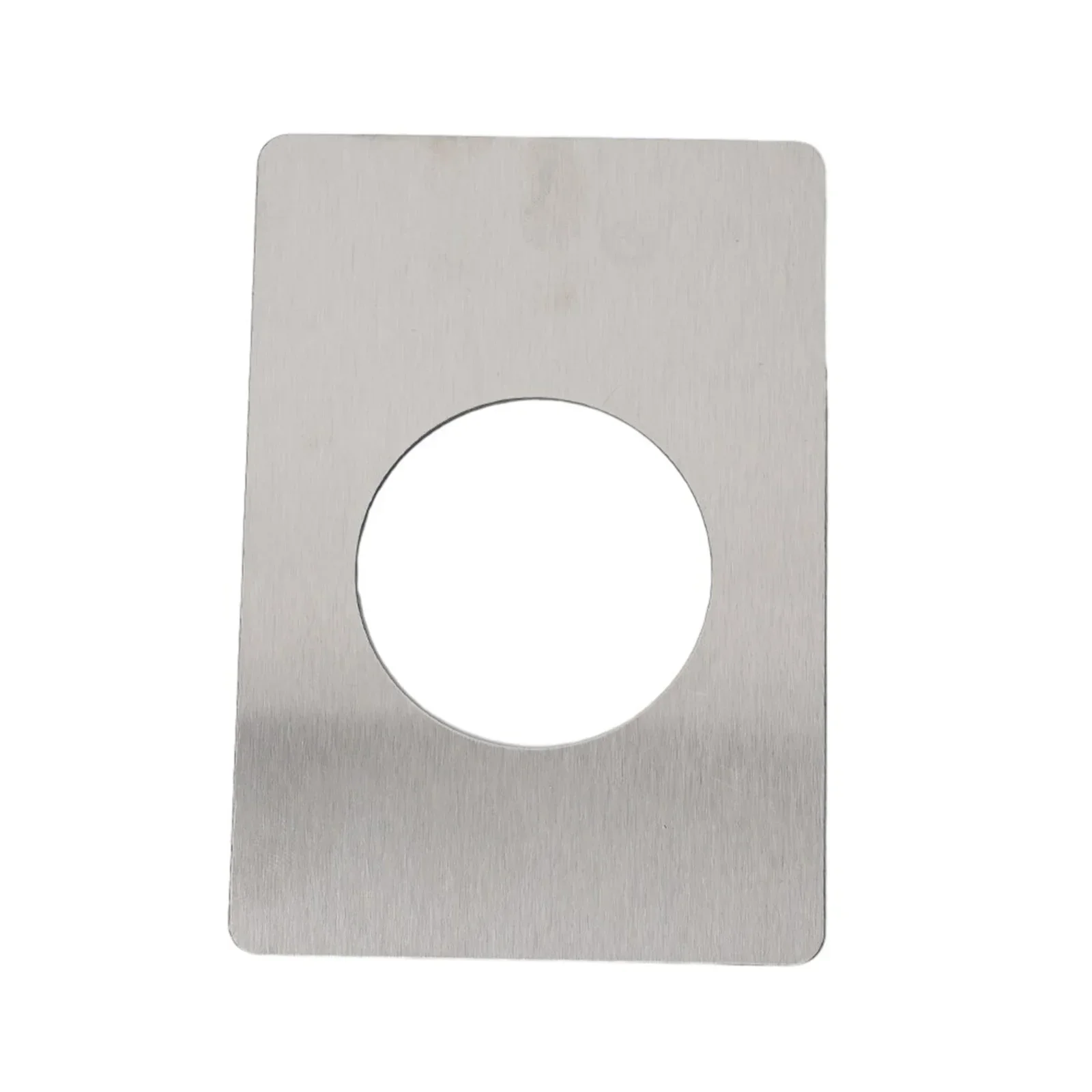 High Quality Brand New Doors Lock Plate Tools Rust Resistant Silver Stainless Steel Rounded Corners With Tape 2Pcs