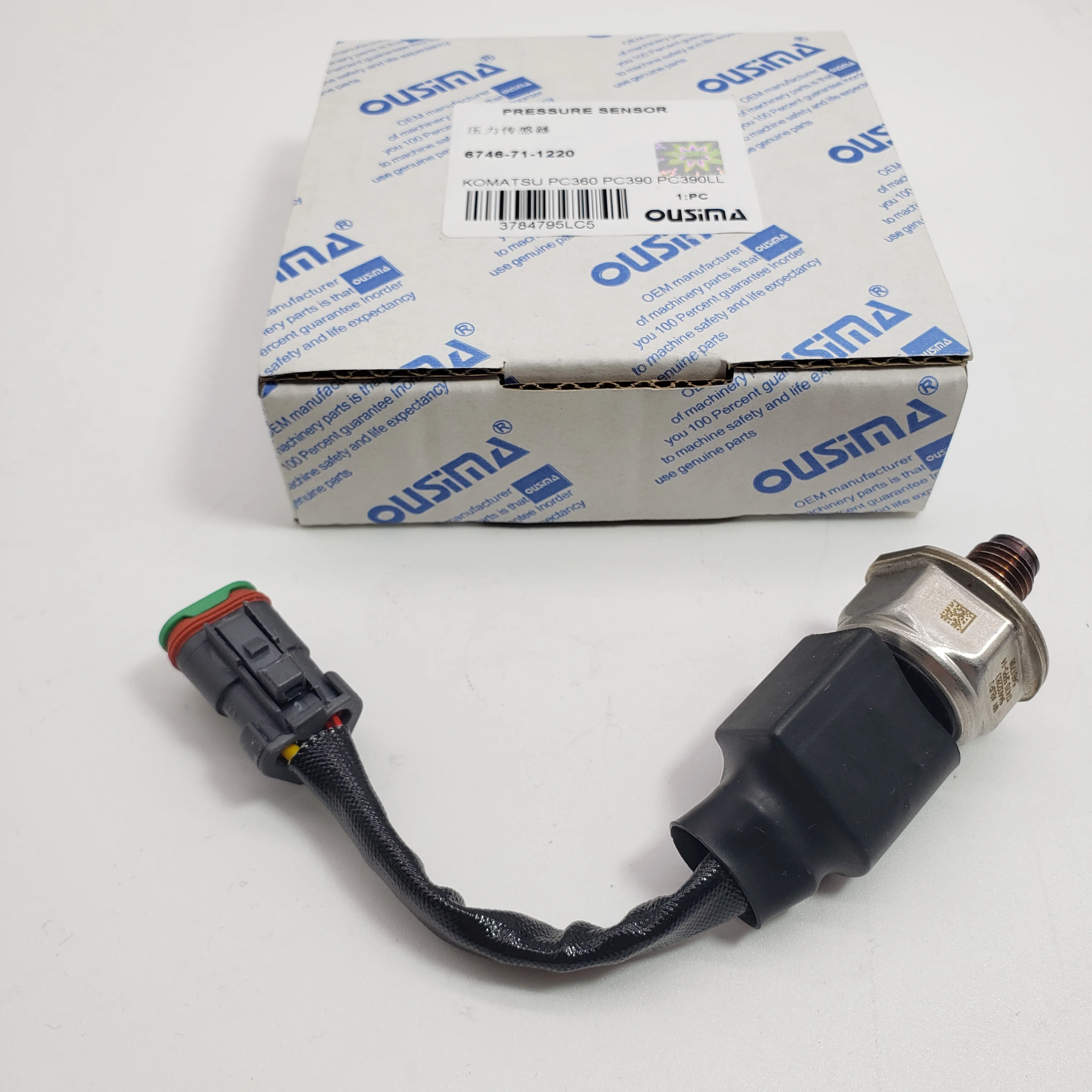 

Стальной датчик давления, часть экскаватора 6746-71-1220, совместимая с PC360 PC390 PC390LL