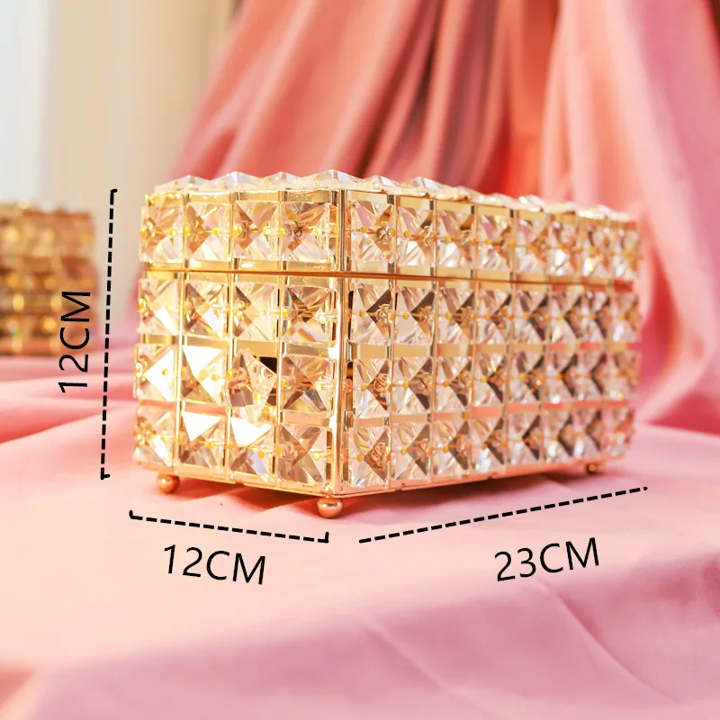 1PCS Lipstick Crystal Box Home Desktop Cosmetics Lip Gloss Container Storage Case with Cover