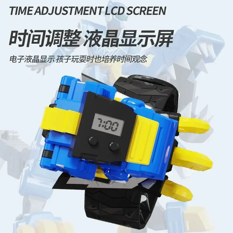 2025 Servic secreto móvil Deco Miniforce X reloj de juguete Super dinosaurio potencia Mecha deformación Robot regalo favorito de los niños