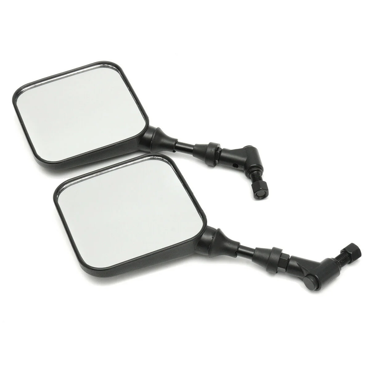 2Pcs Motorcycle Rear View Mirror Black For Suzuki Dr 200 250 Dr350 Drz 400 Dr650