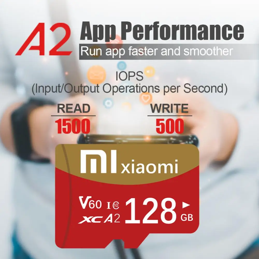 Xiaomi-Mini tarjeta de memoria Micro SDXC, Clase 10, 32GB, 64GB, 128GB, 256GB, U3, 4K, tarjeta Flash SD TF de velocidad Ultra alta para cámara y PC