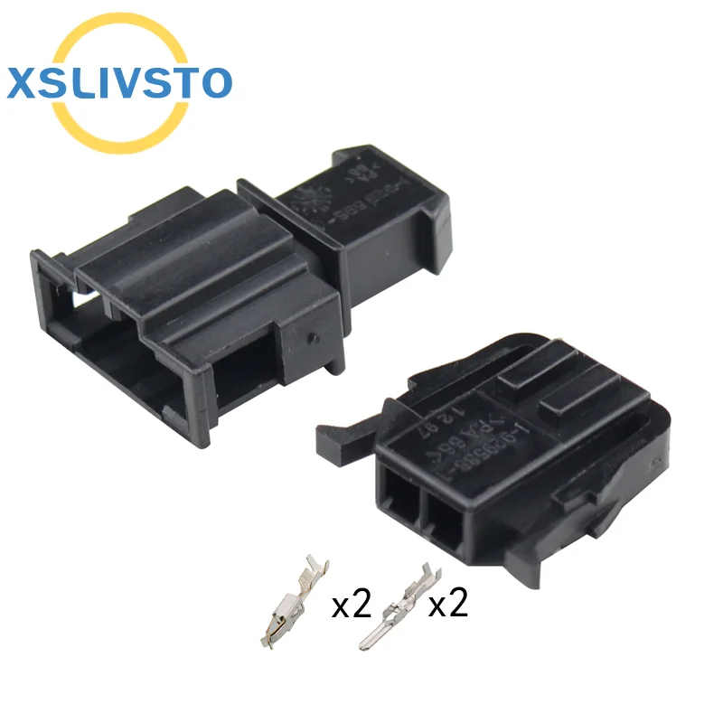 1 Set 2 Pin 3.5 mm series Auto Wire Harness Connector Car ABS Sensor Plug 1-929596-1 1-929588-1 191972712 191972702 For VW Audi