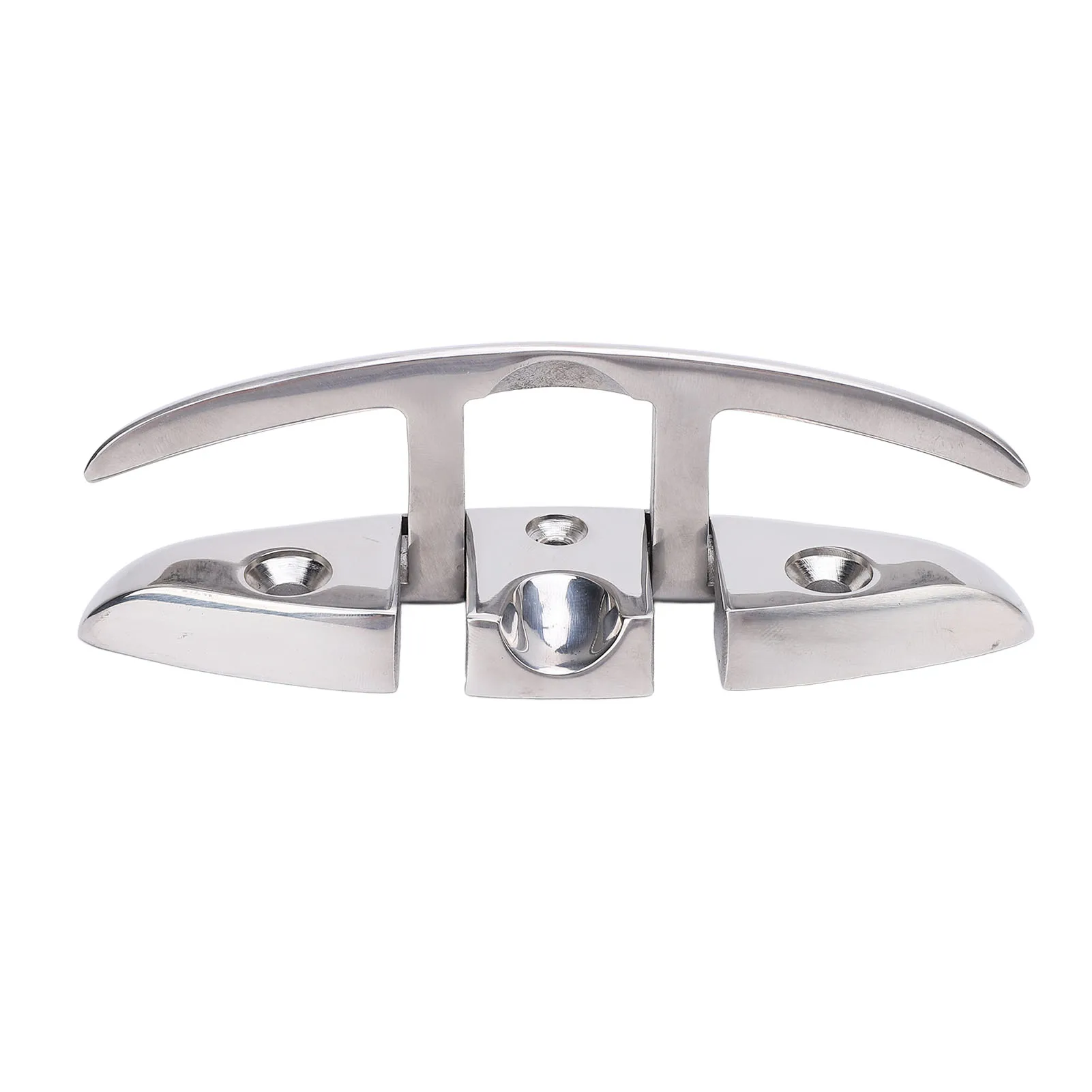 5in Boot Opvouwbare Schoenplaten Zware 316 Roestvrij Staal Up Dock Cleat voor Jacht Speedboot Vissersboot Opvouwbare Boot Schoenplaten